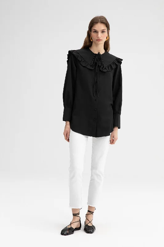 PEARL NECK SHIRT