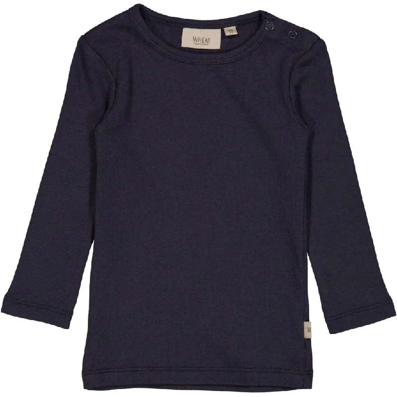 Rib T-Shirt LS - midnight blue