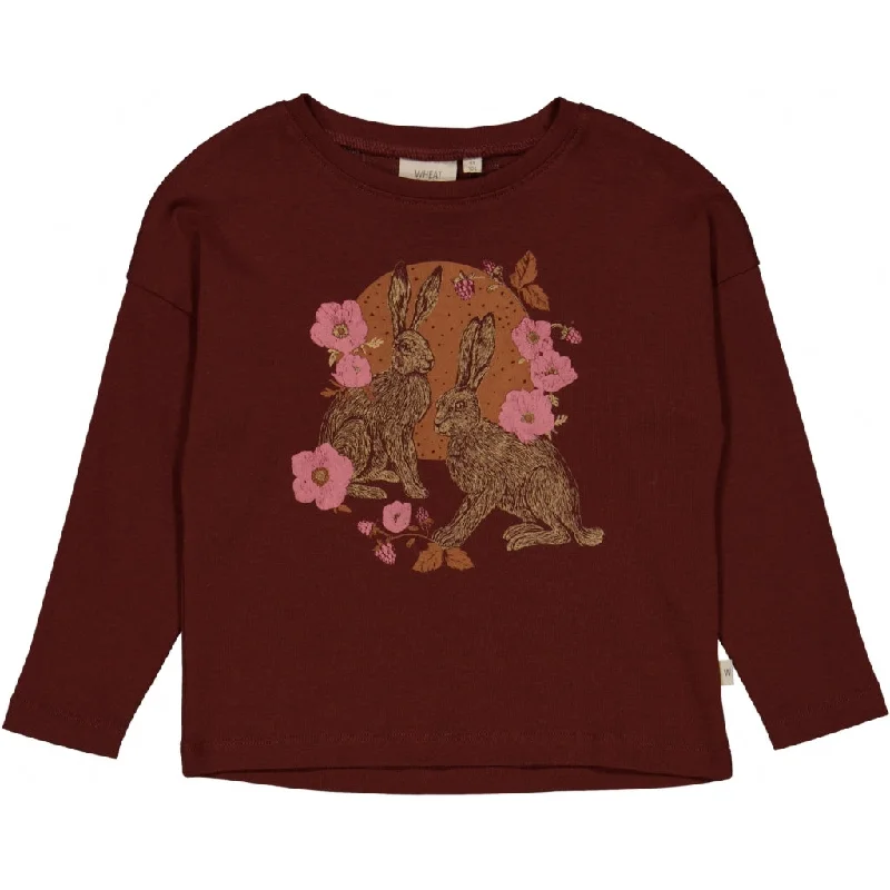 T-Shirt Hare Love - maroon