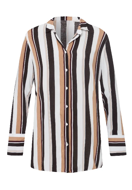 Favourites Button Front Shirt | Everglade Stripe 78521-1934